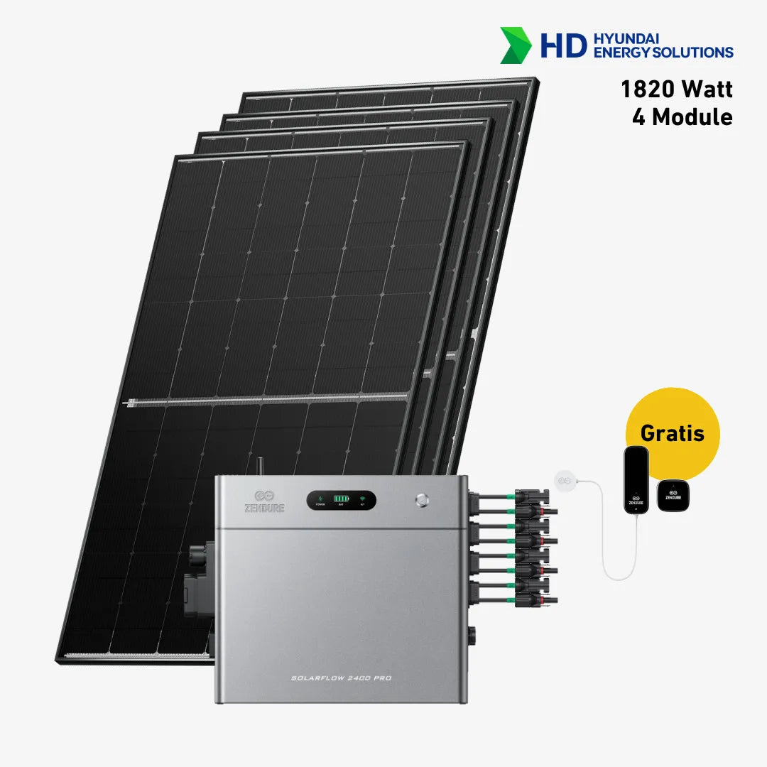 Basic 1820 bifazial Pro (mit Zendure SolarFlow 2400 Pro)