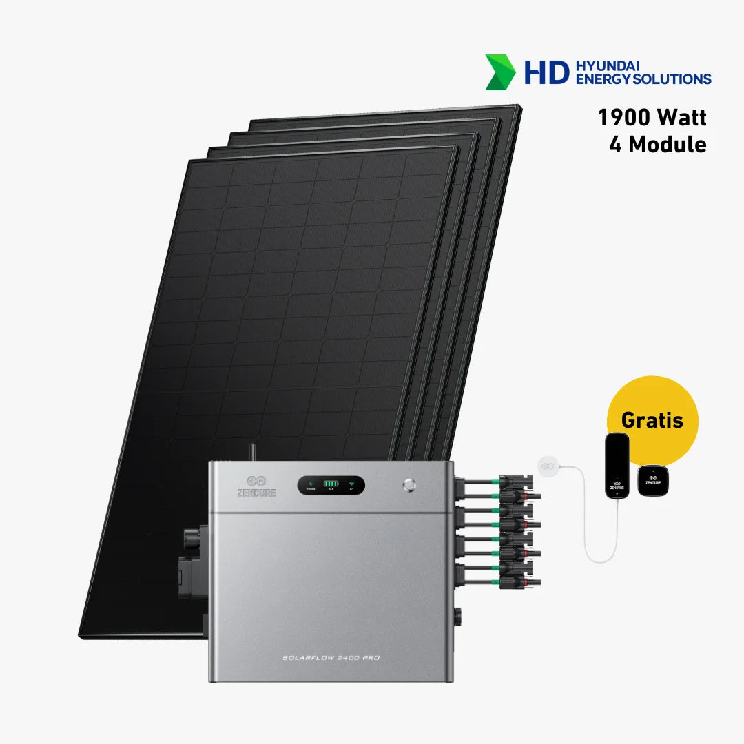 Premium 1860 bifazial Pro (mit Zendure SolarFlow 2400 Pro)