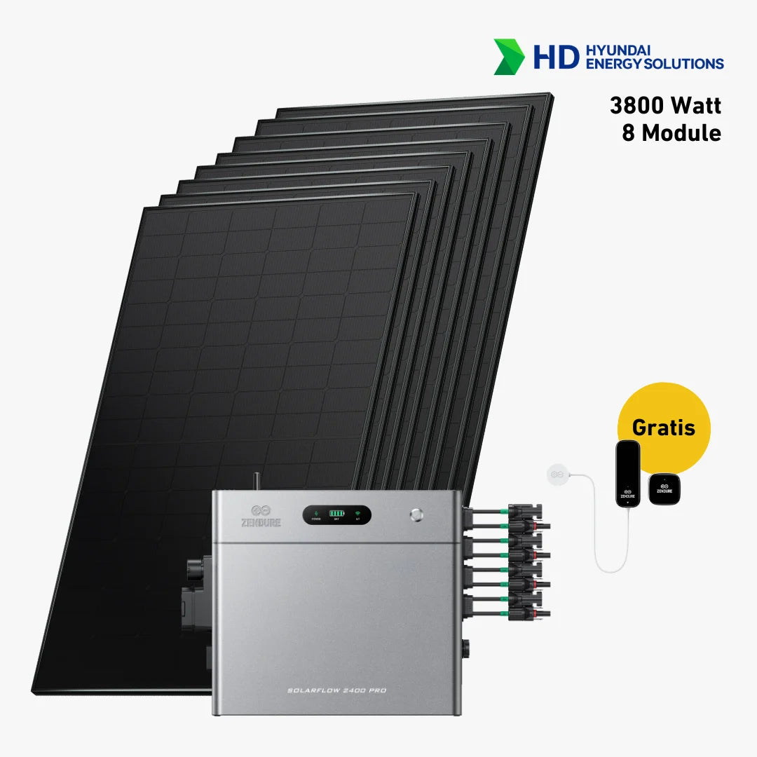 Premium 3720 bifazial Pro (mit Zendure SolarFlow 2400 Pro)