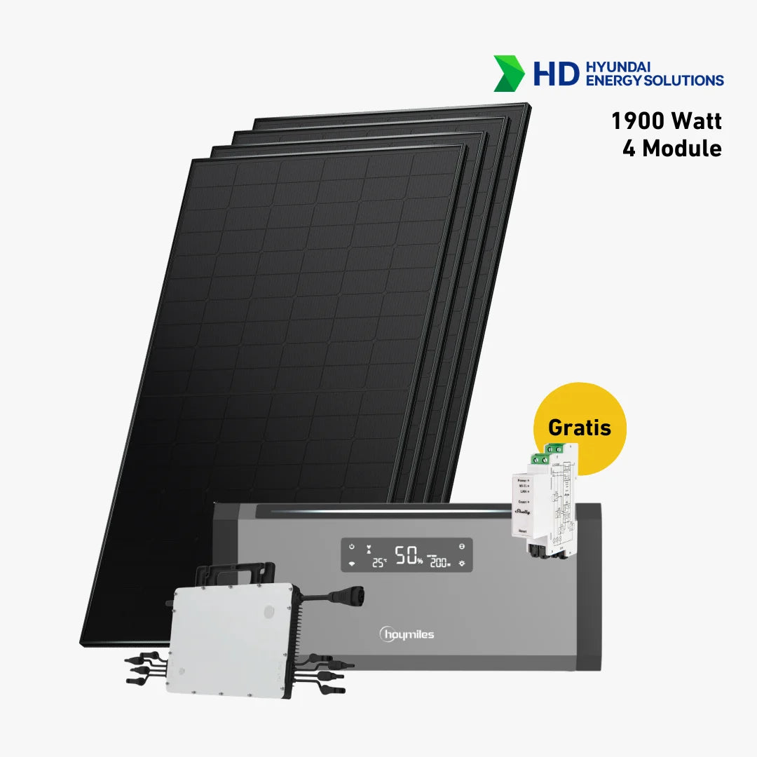 Premium 1860 bifazial Pro (mit Hoymiles HiBattery 1920 AC)