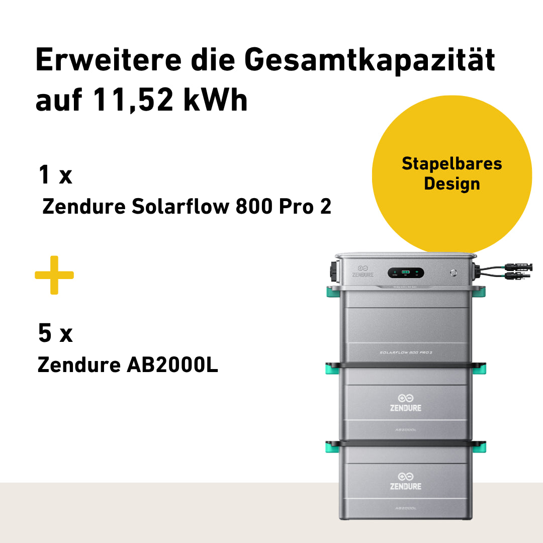 Basic 910 bifazial Pro (mit Zendure Solarflow 800 Pro 2)