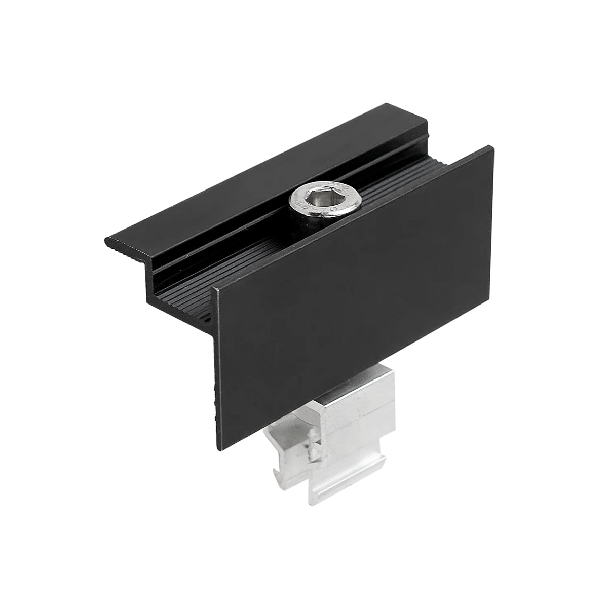 Endklemme schwarz eloxiert 30mm