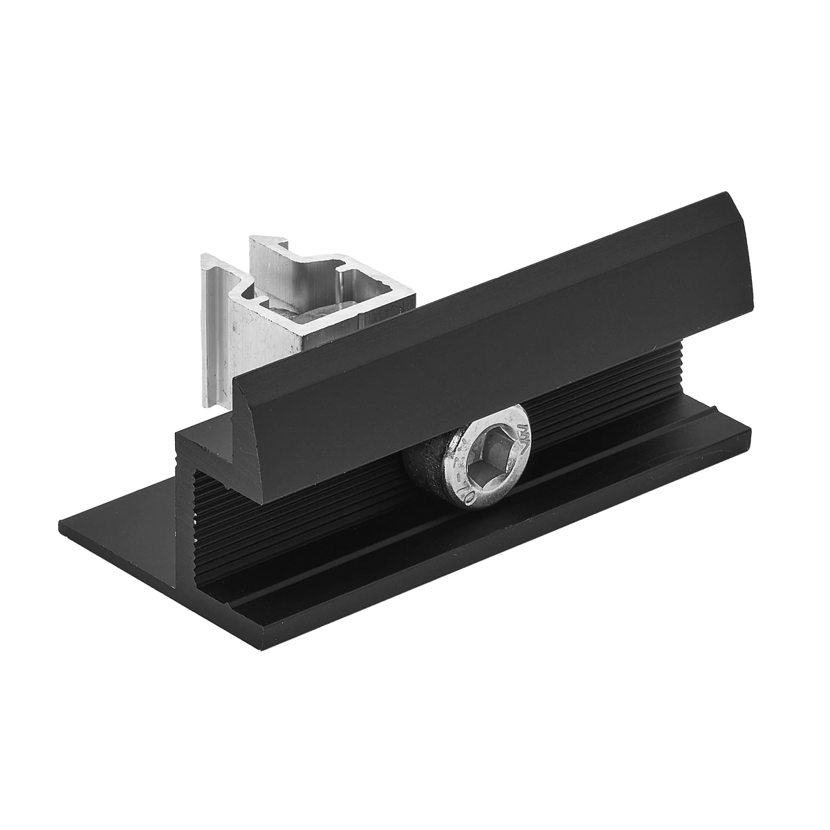 Endklemme schwarz eloxiert 30mm