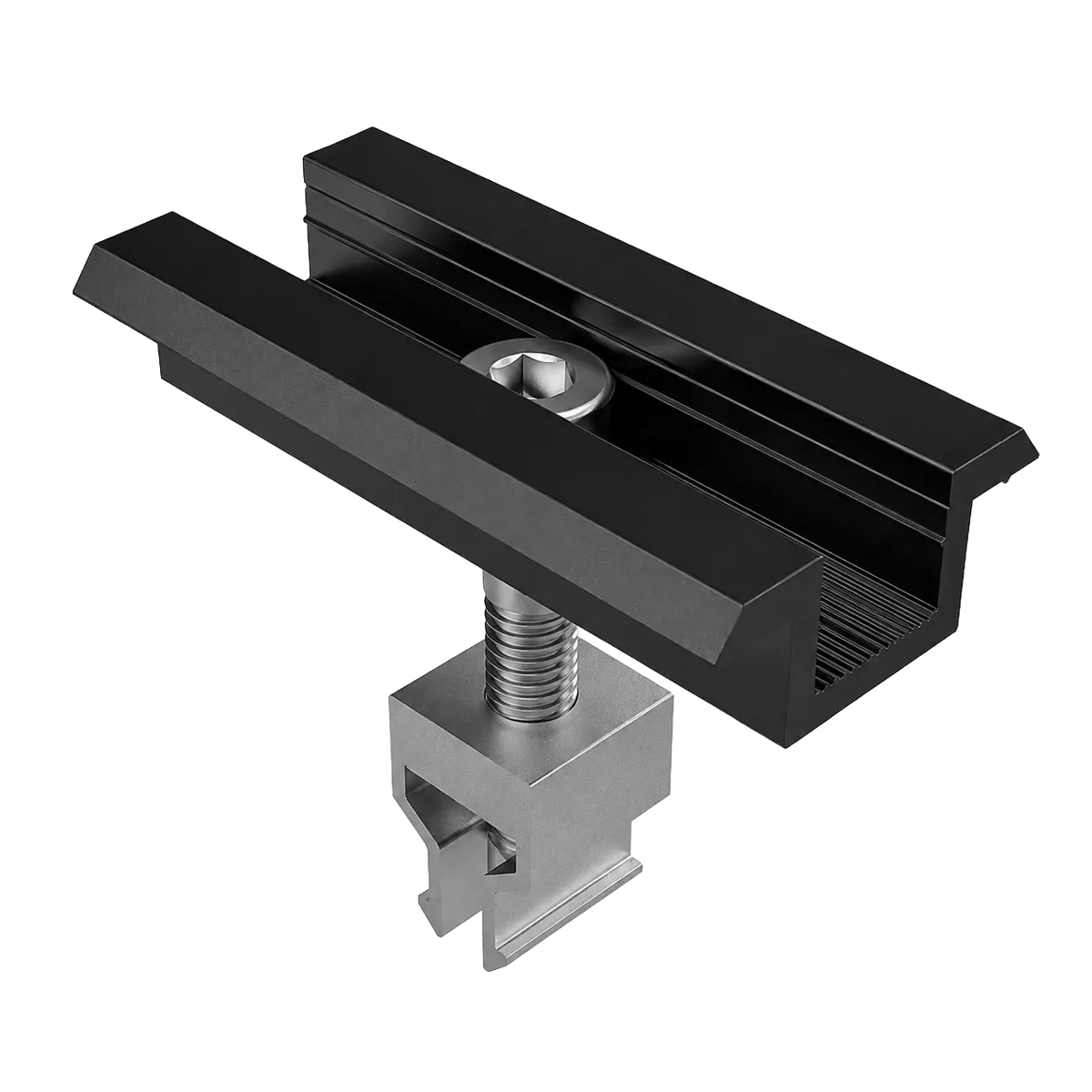 Mittelklemme schwarz eloxiert 30mm