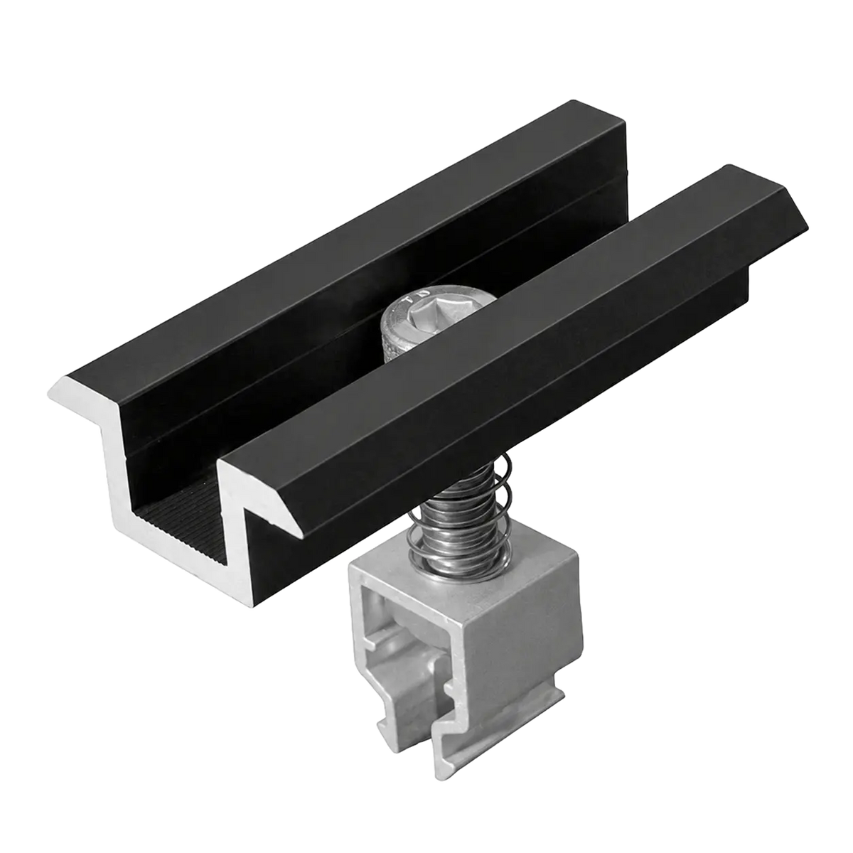 Mittelklemme schwarz eloxiert 30mm