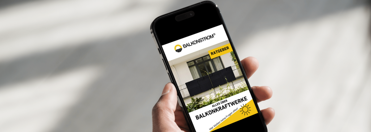 Handy mit Balkonstrom App