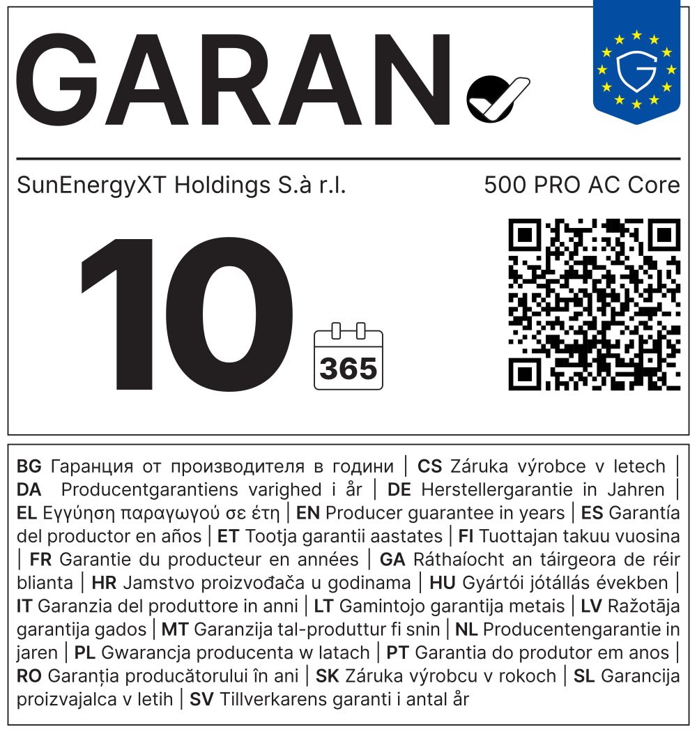 SunEnergyXT 500 Pro AC Core