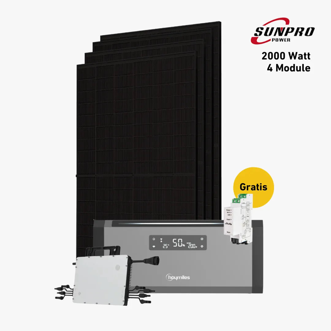 Max 2000 bifazial Pro (mit Hoymiles HiBattery 1920 AC)