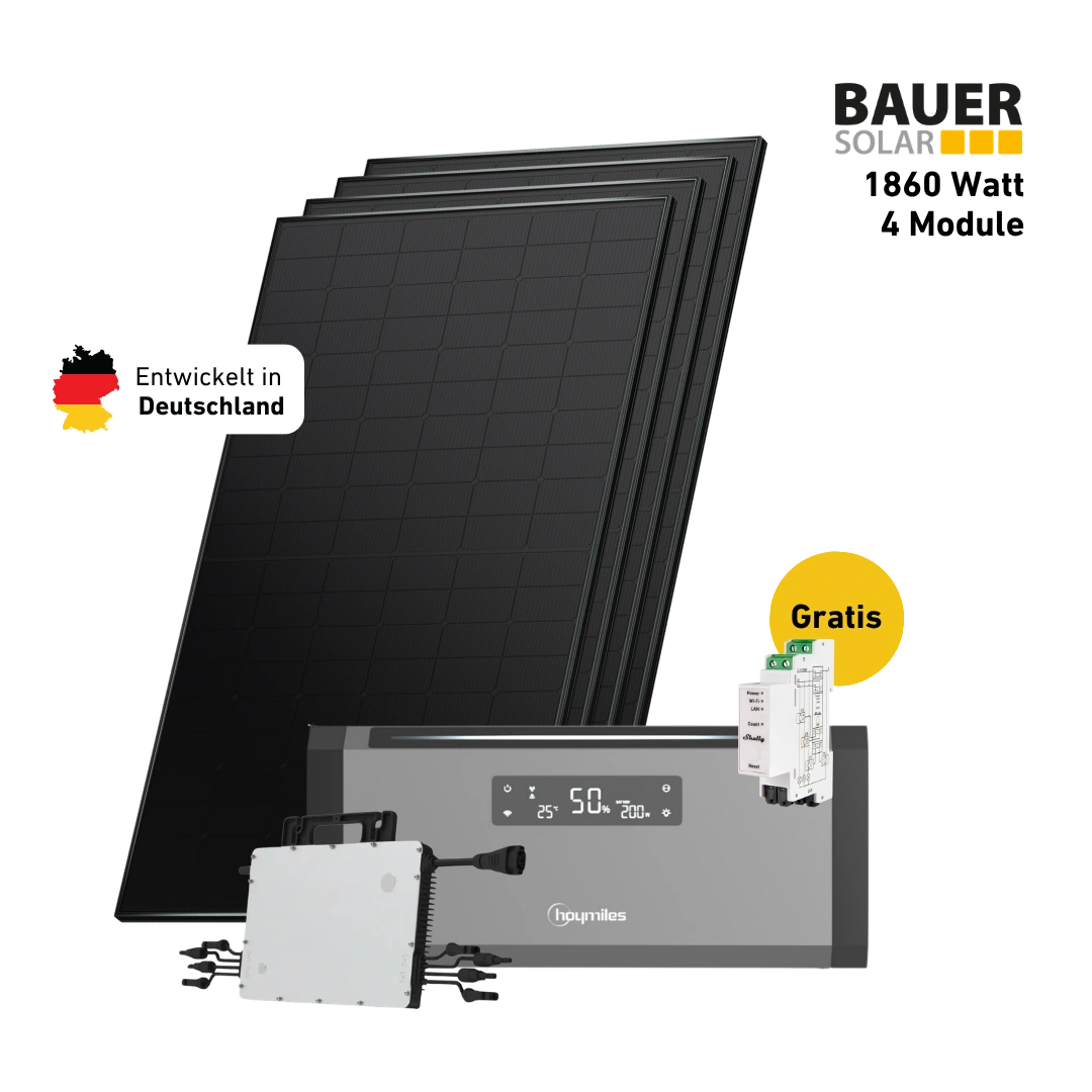 Premium 1860 bifazial Pro (mit Hoymiles HiBattery 1920 AC)