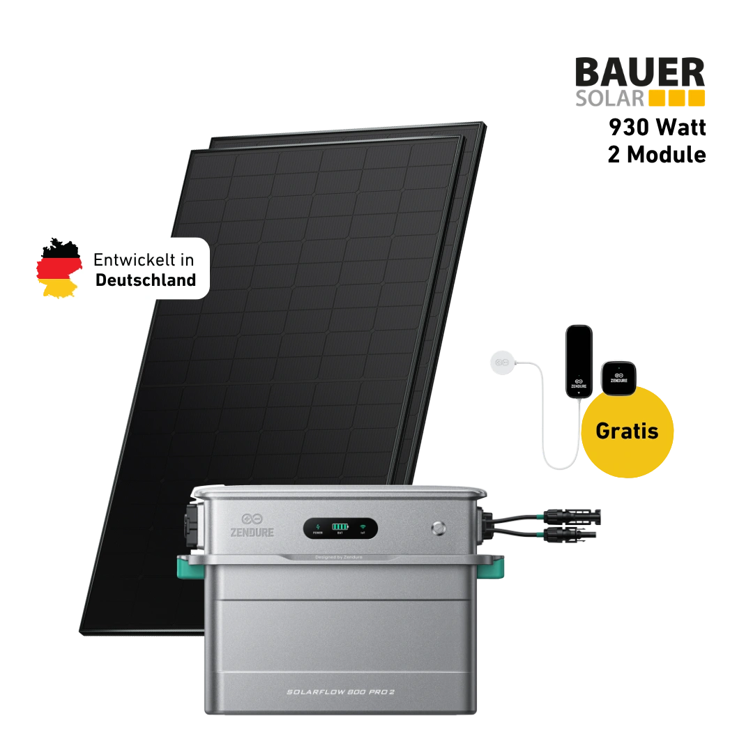 Premium 930 bifazial Pro (mit Zendure SolarFlow 800 Pro 2)