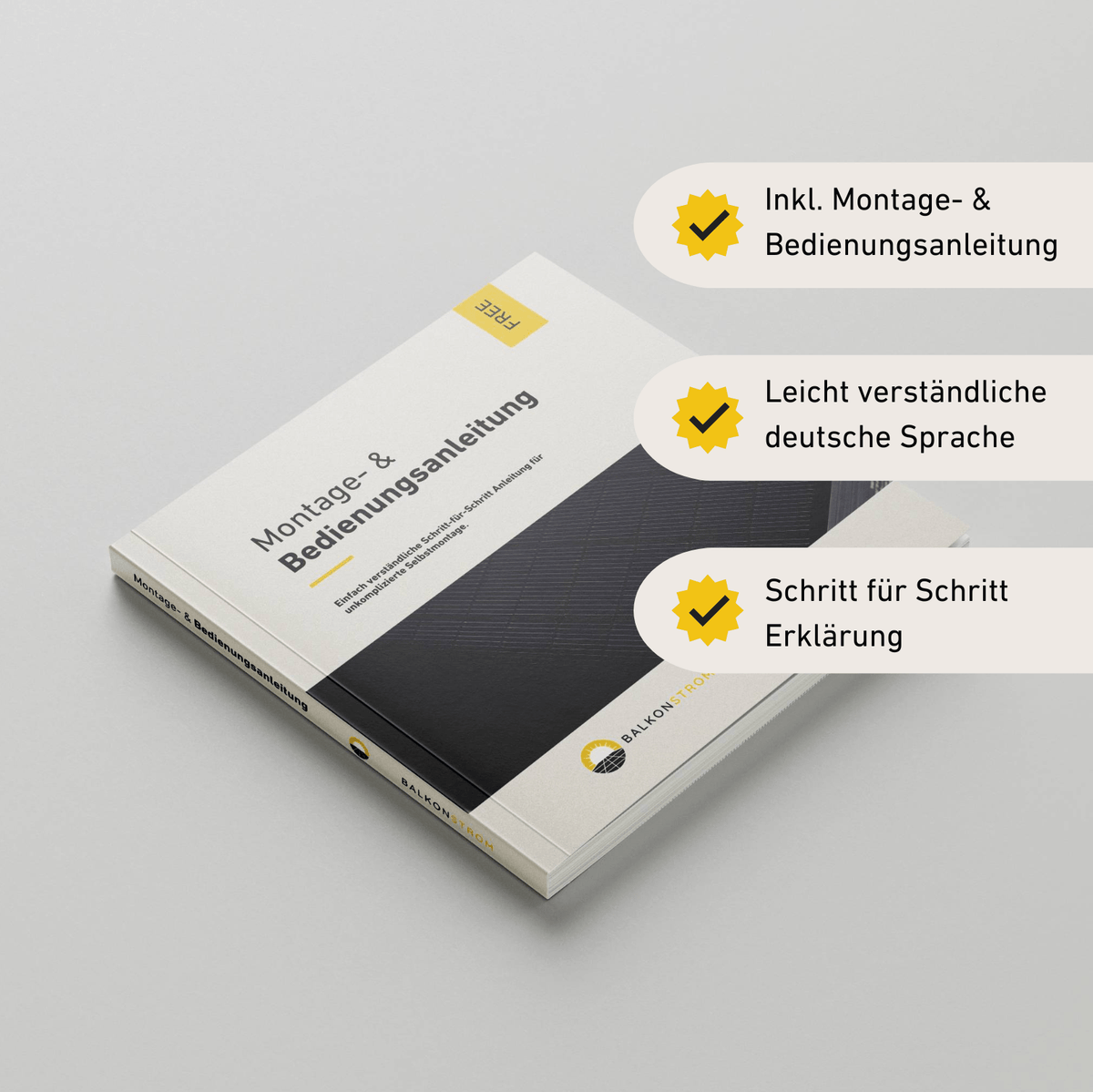 Montage- und Bedienungsanleitung Buch Balkonstrom